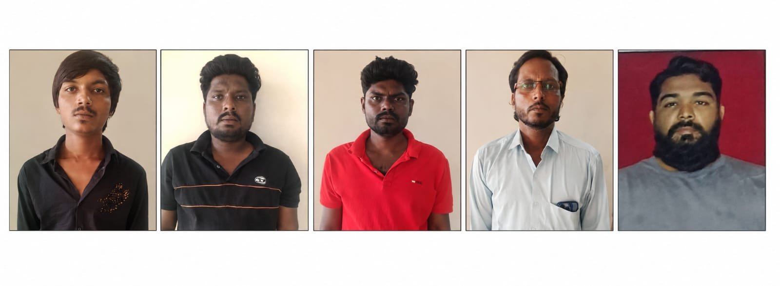 एकाच दिवशी चार न्यायालयीन वॉरंटमधील पाच आरोपी जेरबंद
